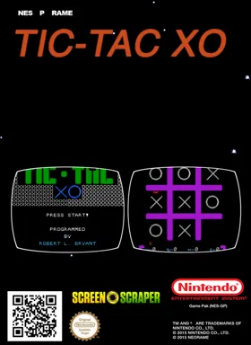 Tic-Tac XO (World) (Rob Bryant's) (Aftermarket) (Homebrew) box cover back